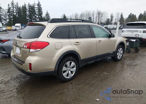 2010 Subaru Outback 2.5I Premium z USA, uszkodzony, nr VIN 4S4BRBGC6A3342087
